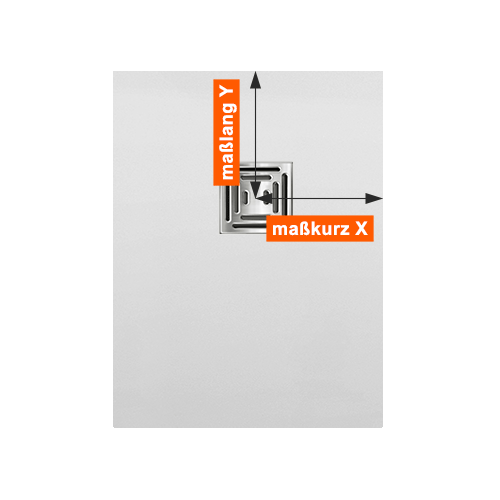 Duschwanne Punktablauf aus Mineralwerkstoff Duschwanne Punktablauf aus Mineralwerkstoff