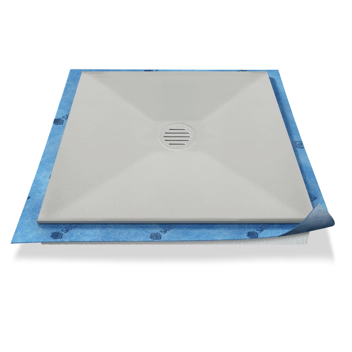 Duschwanne Punktablauf aus Mineralwerkstoff Duschwanne Punktablauf aus Mineralwerkstoff