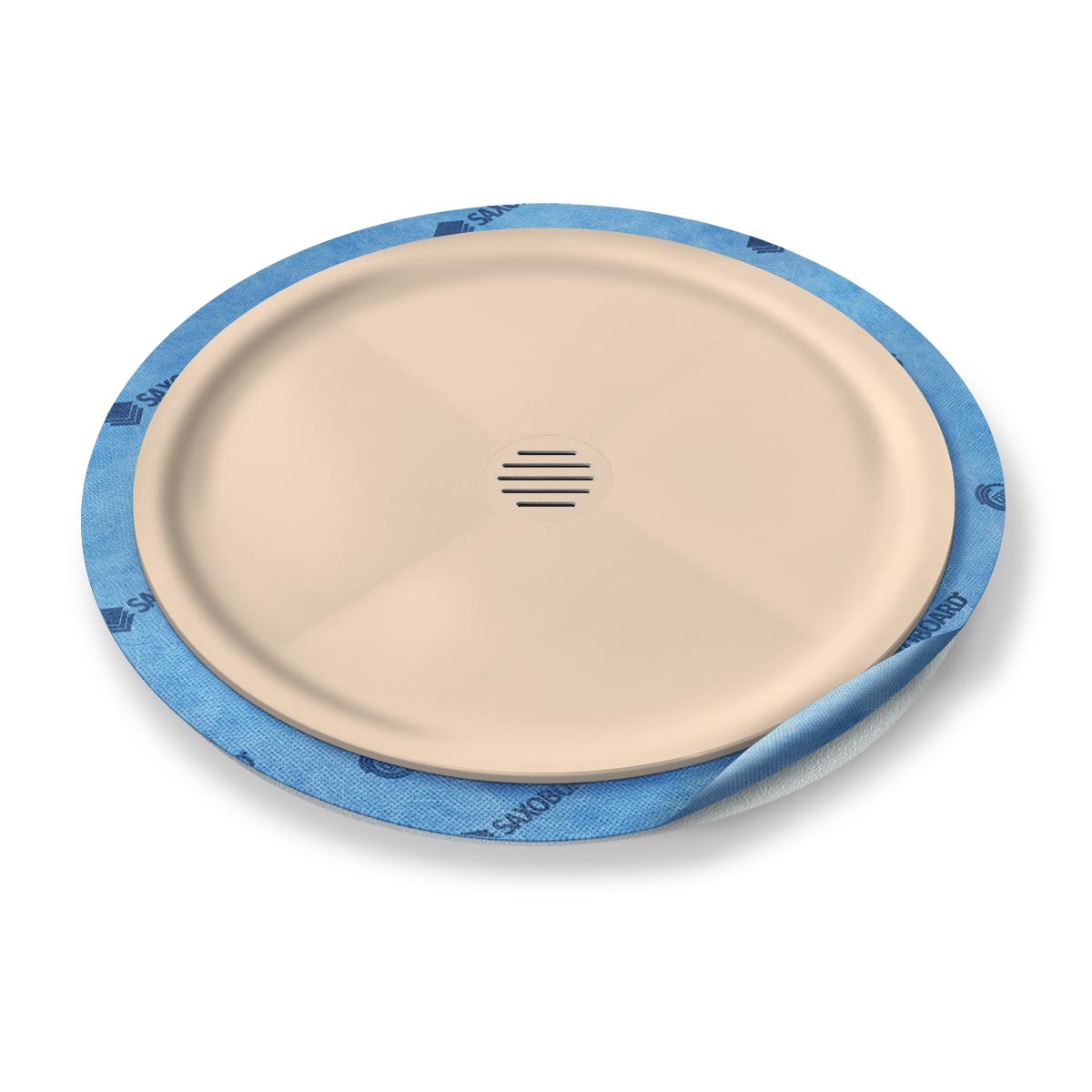 Kreis-Duschwanne tief Punktablauf aus Mineralwerkstoff Kreis-Duschwanne tief Punktablauf aus Mineralwerkstoff