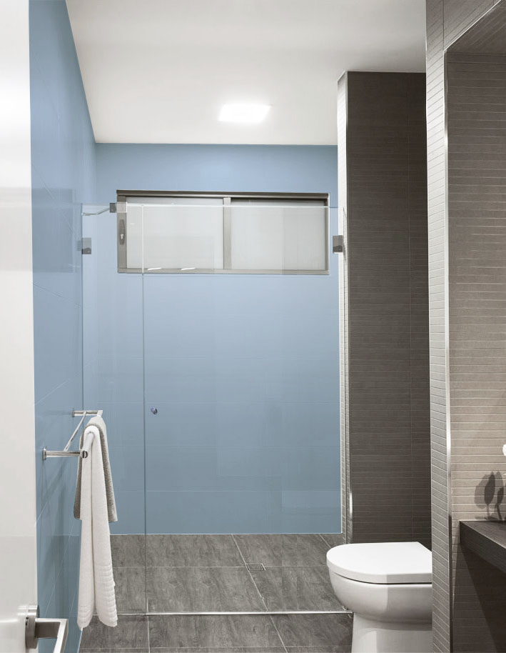 Cabine de douche à porte en niche - A1N Cabine de douche à porte en niche - A1N