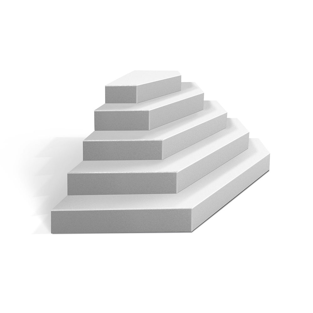 Module escalier de piscine accès d'angle en forme de trapèze EPS Module escalier de piscine accès d'angle en forme de trapèze EPS