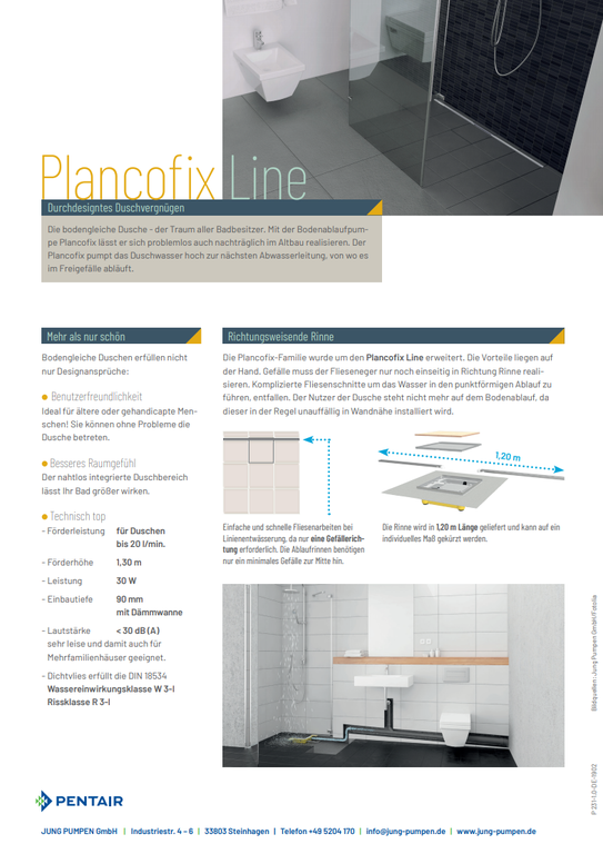 Pumpensystem Plancofix Line Jung Pumpen JP50177