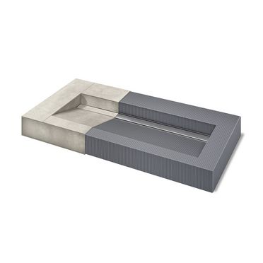 Simply 2 Waschtisch befliesbar 60-200 cm mit Rinnenablauf kürzbar Simply 2 Waschtisch befliesbar 60-200 cm mit Rinnenablauf kürzbar