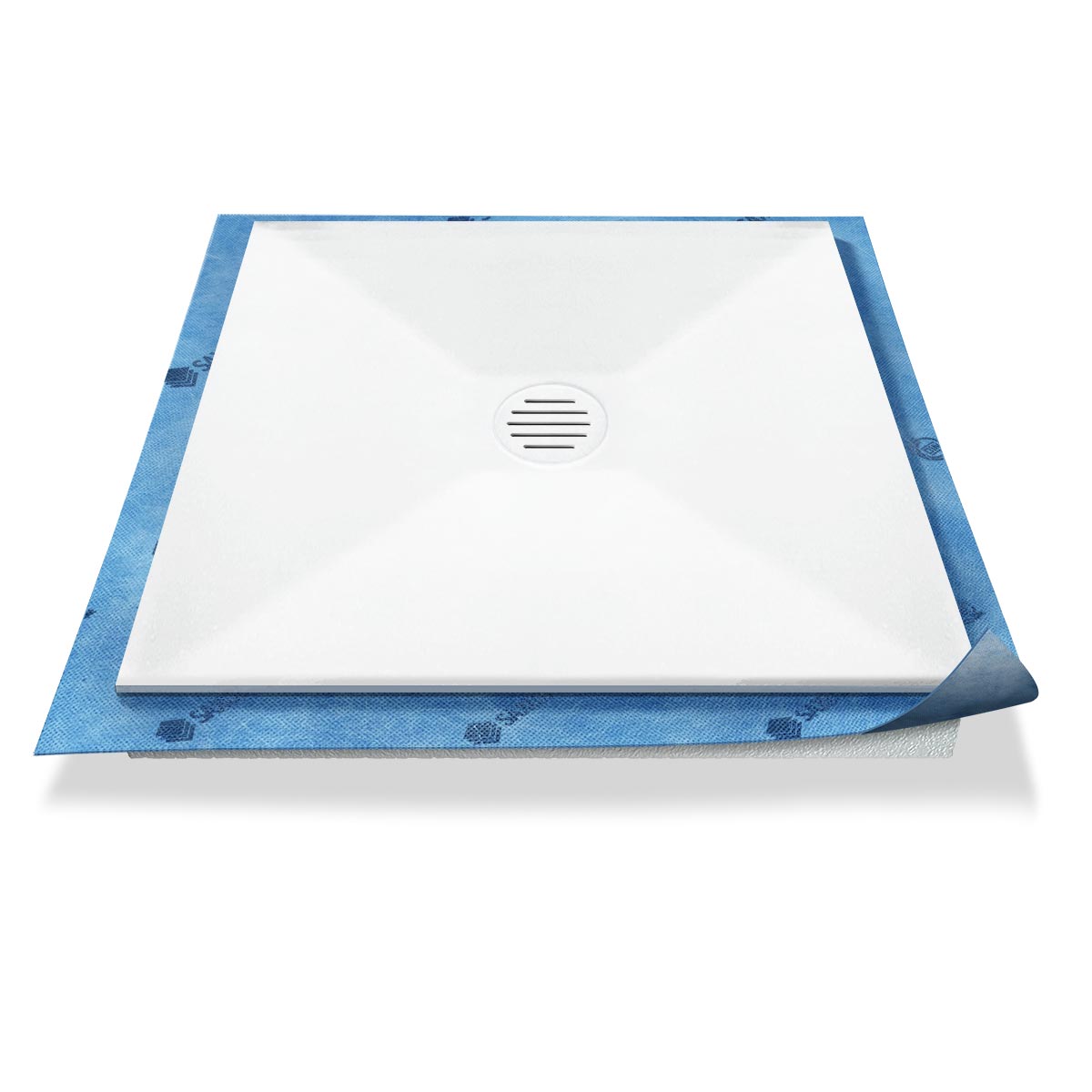 Receveur de douche Ecoulement ponctuel en matériau minéral Receveur de douche Ecoulement ponctuel en matériau minéral