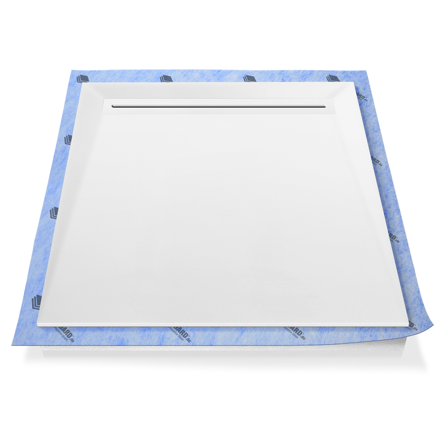 Receveur de douche Ecoulement de caniveau en matériau minéral Receveur de douche Ecoulement de caniveau en matériau minéral