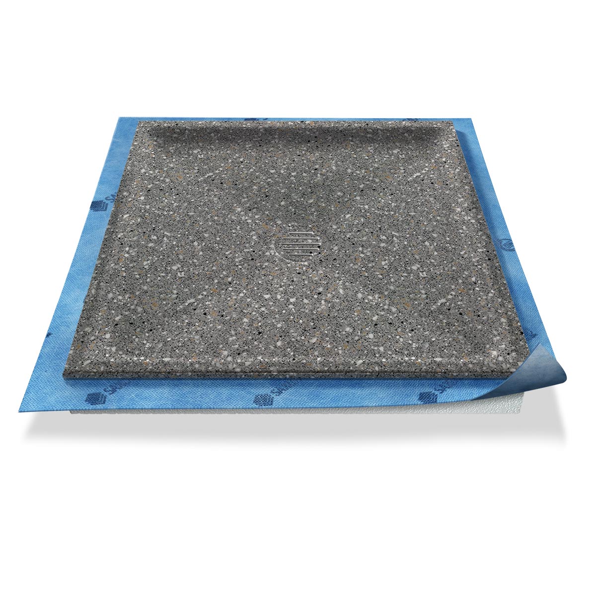 Duschwanne tief Punktablauf aus Mineralwerkstoff Duschwanne tief Punktablauf aus Mineralwerkstoff