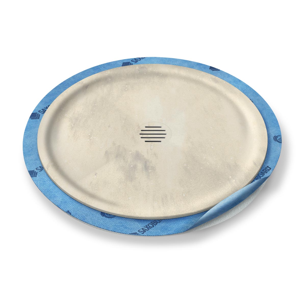 Kreis-Duschwanne tief Punktablauf aus Mineralwerkstoff Kreis-Duschwanne tief Punktablauf aus Mineralwerkstoff