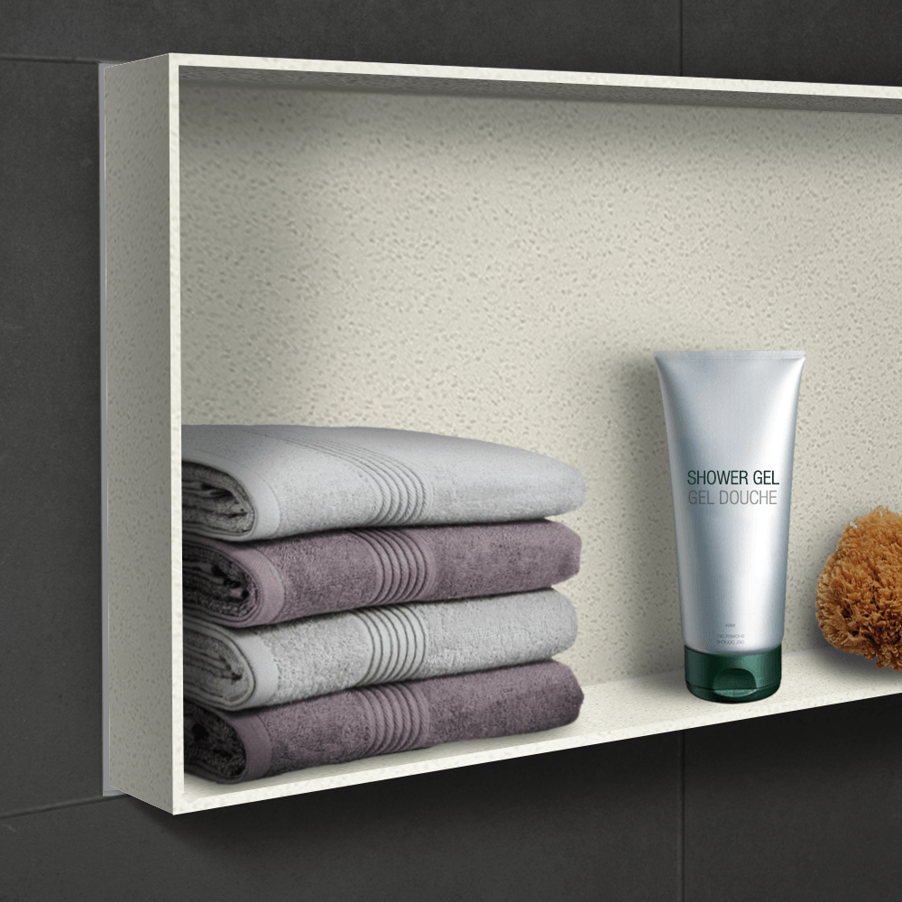 Wandnische aus Mineralwerkstoff Wandnische aus Mineralwerkstoff