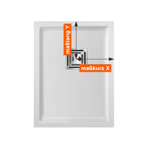 Duschwanne tief Punktablauf aus Mineralwerkstoff Duschwanne tief Punktablauf aus Mineralwerkstoff