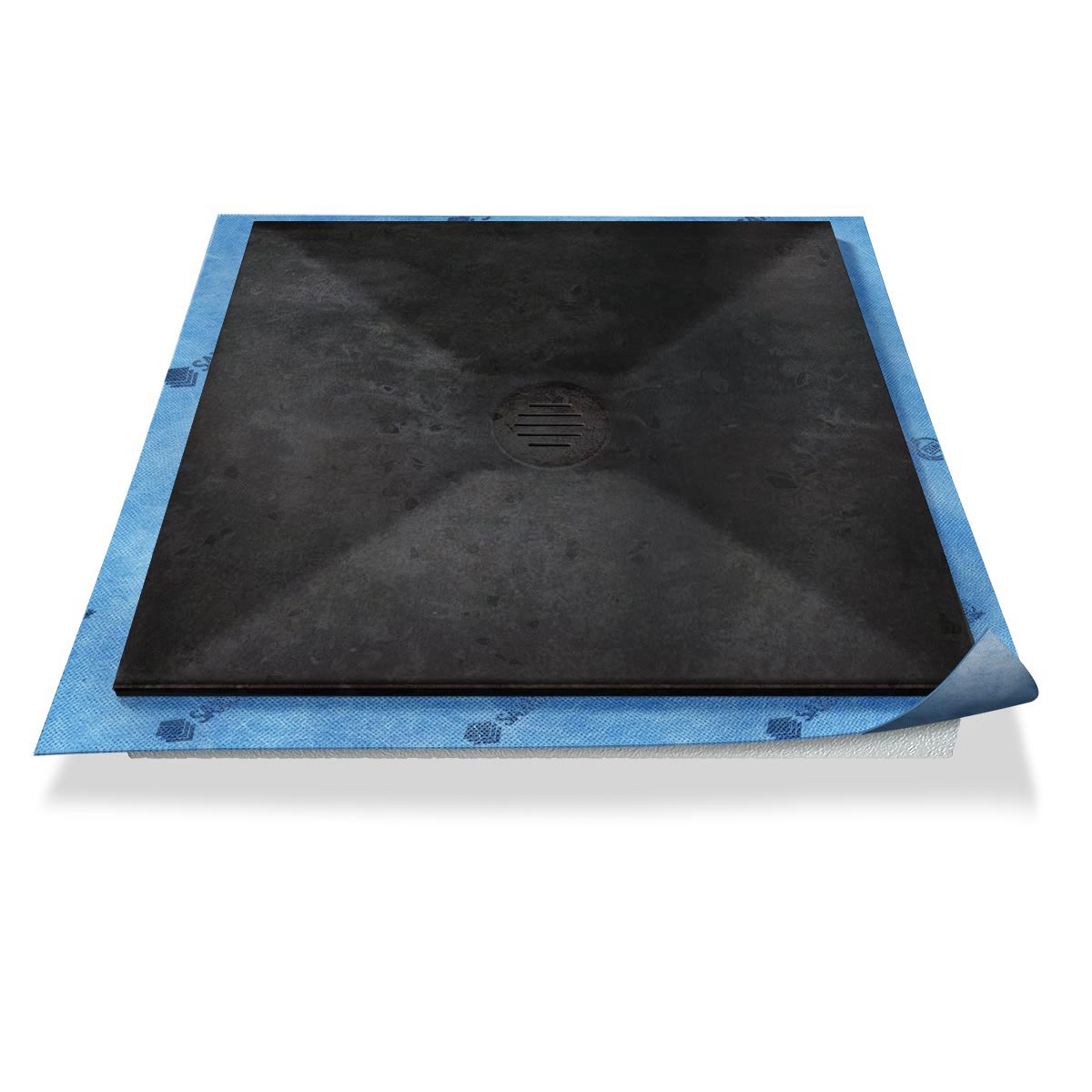 Duschwanne Punktablauf aus Mineralwerkstoff Duschwanne Punktablauf aus Mineralwerkstoff