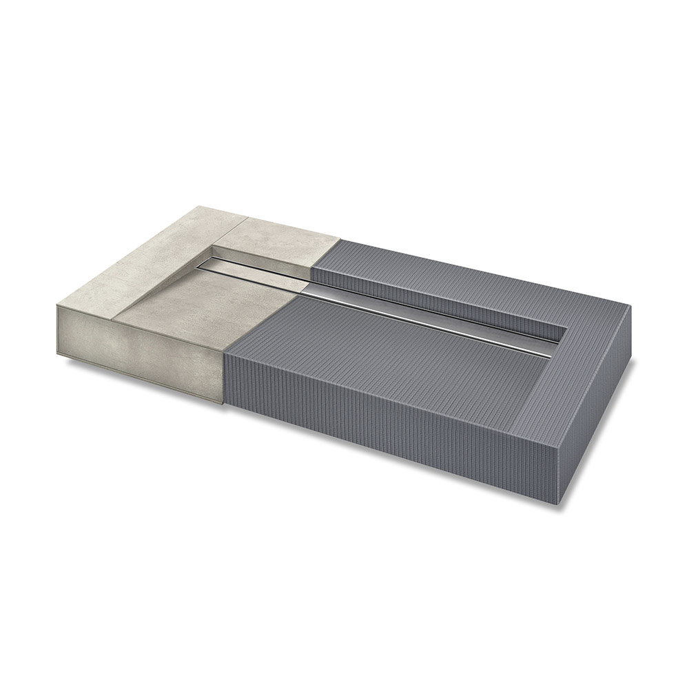 Simply 4 Waschtisch befliesbar 60-200 cm mit Rinnenablauf kürzbar Simply 4 Waschtisch befliesbar 60-200 cm mit Rinnenablauf kürzbar