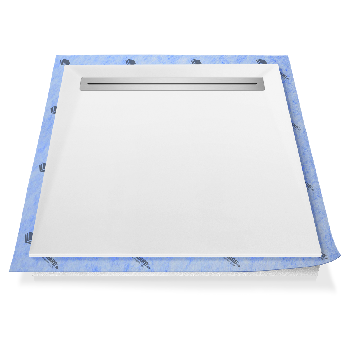 Receveur de douche Ecoulement de caniveau en matériau minéral Receveur de douche Ecoulement de caniveau en matériau minéral