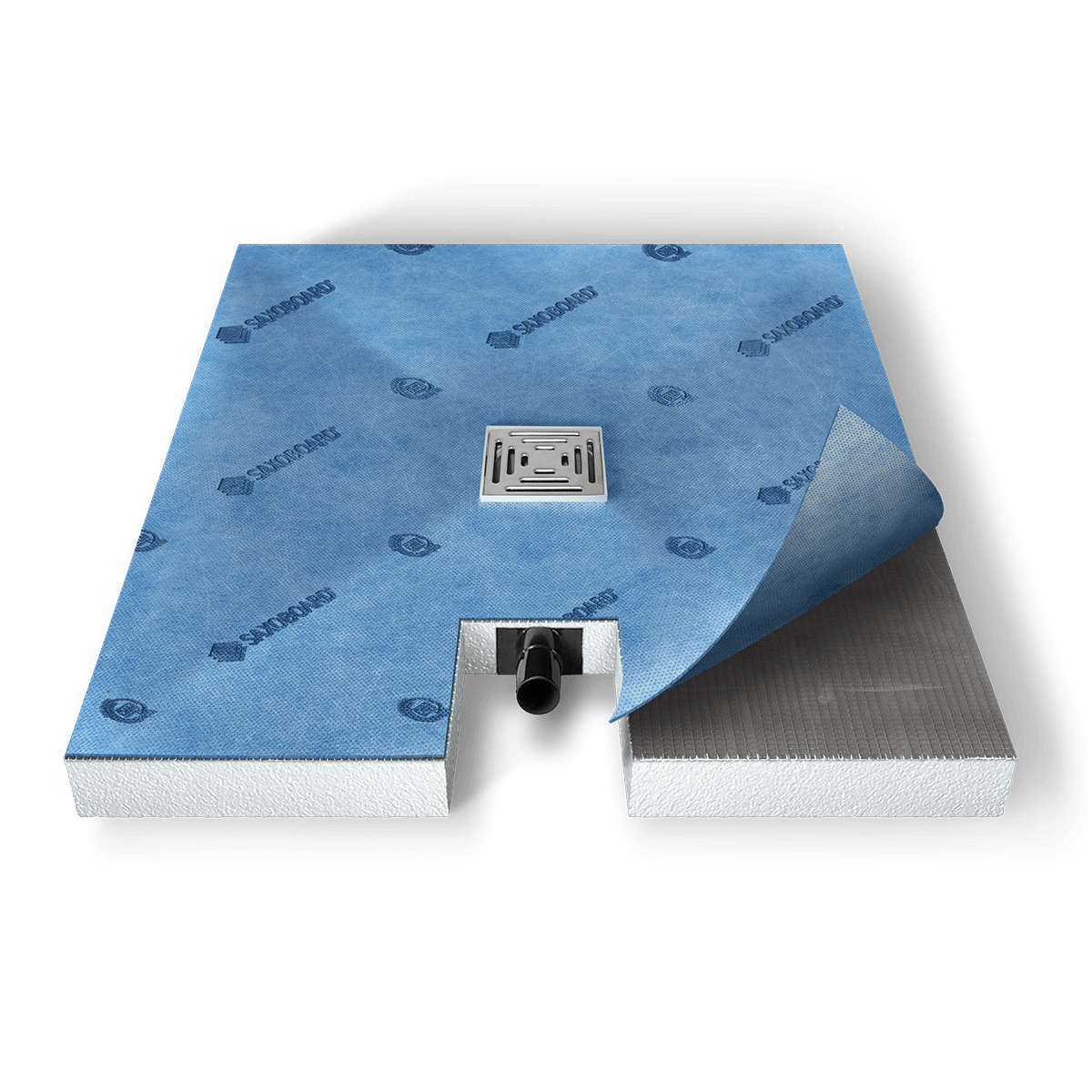 Receveur de douche à carreler avec évacuation ponctuelle Solid Receveur de douche à carreler avec évacuation ponctuelle Solid