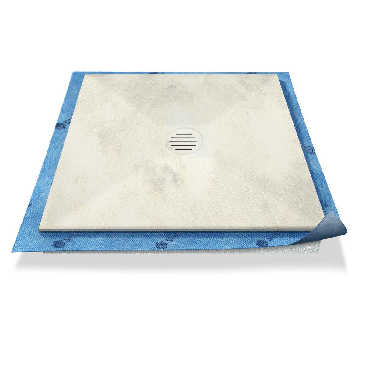 Duschwanne Punktablauf aus Mineralwerkstoff Duschwanne Punktablauf aus Mineralwerkstoff