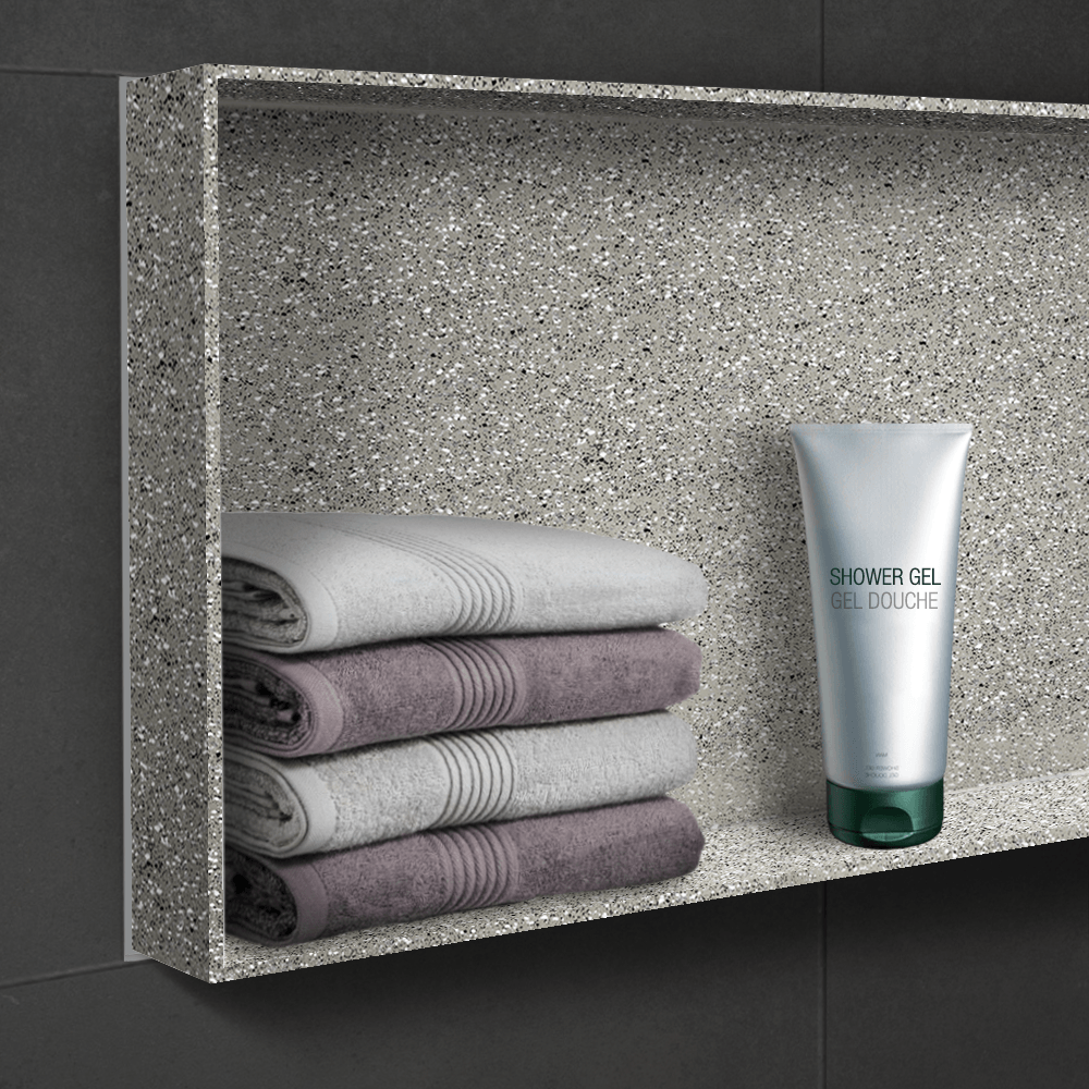 Wandnische aus Mineralwerkstoff Wandnische aus Mineralwerkstoff