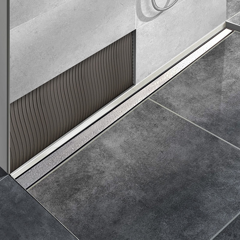 Saxoboard Showerprofil-Wandanschlussprofil Edelstahl Saxoboard Showerprofil-Wandanschlussprofil Edelstahl