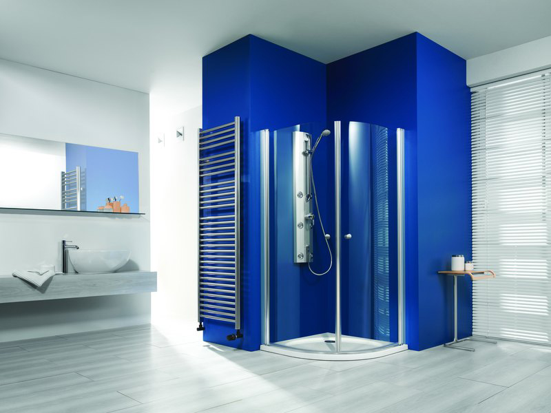 Douche ronde Breuer Elana avec portes pivotantes 2 éléments Douche ronde Breuer Elana avec portes pivotantes 2 éléments