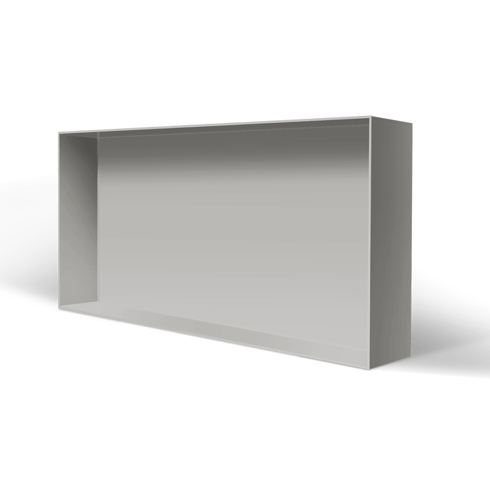 Wandnische grau Wandnische aus Mineralwerkstoff