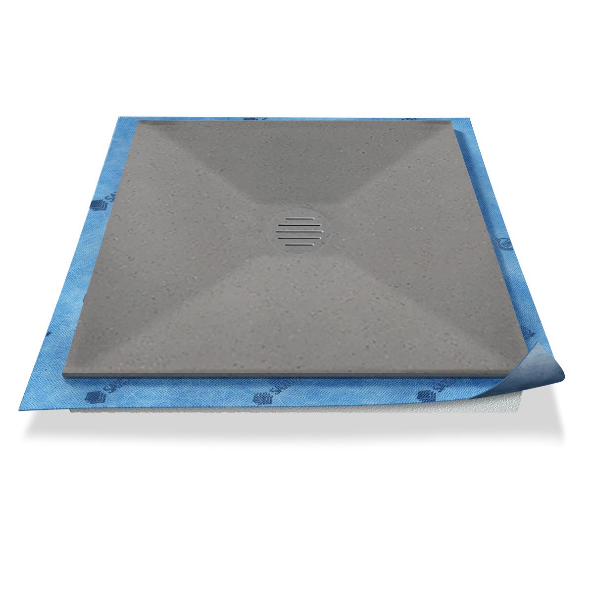 Duschwanne Punktablauf aus Mineralwerkstoff Duschwanne Punktablauf aus Mineralwerkstoff