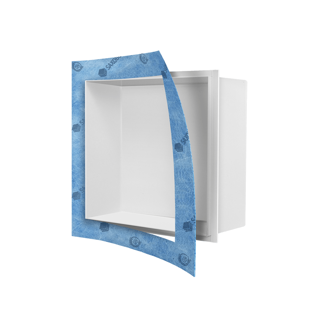 Wandnische aus Edelstahl: Schwarz / Weiß / farbig Wandnische aus Edelstahl: Schwarz / Weiß / farbig