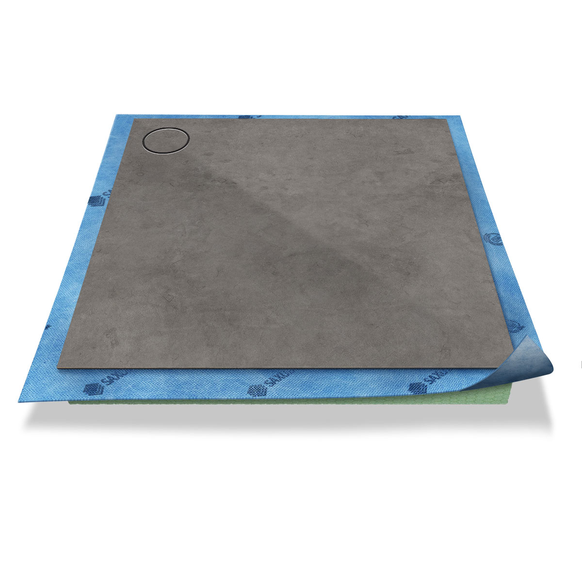 Duschelement Punkteckablauf mit Dekoroberfläche 80x80 cm Duschelement Punkteckablauf mit Dekoroberfläche 80x80 cm