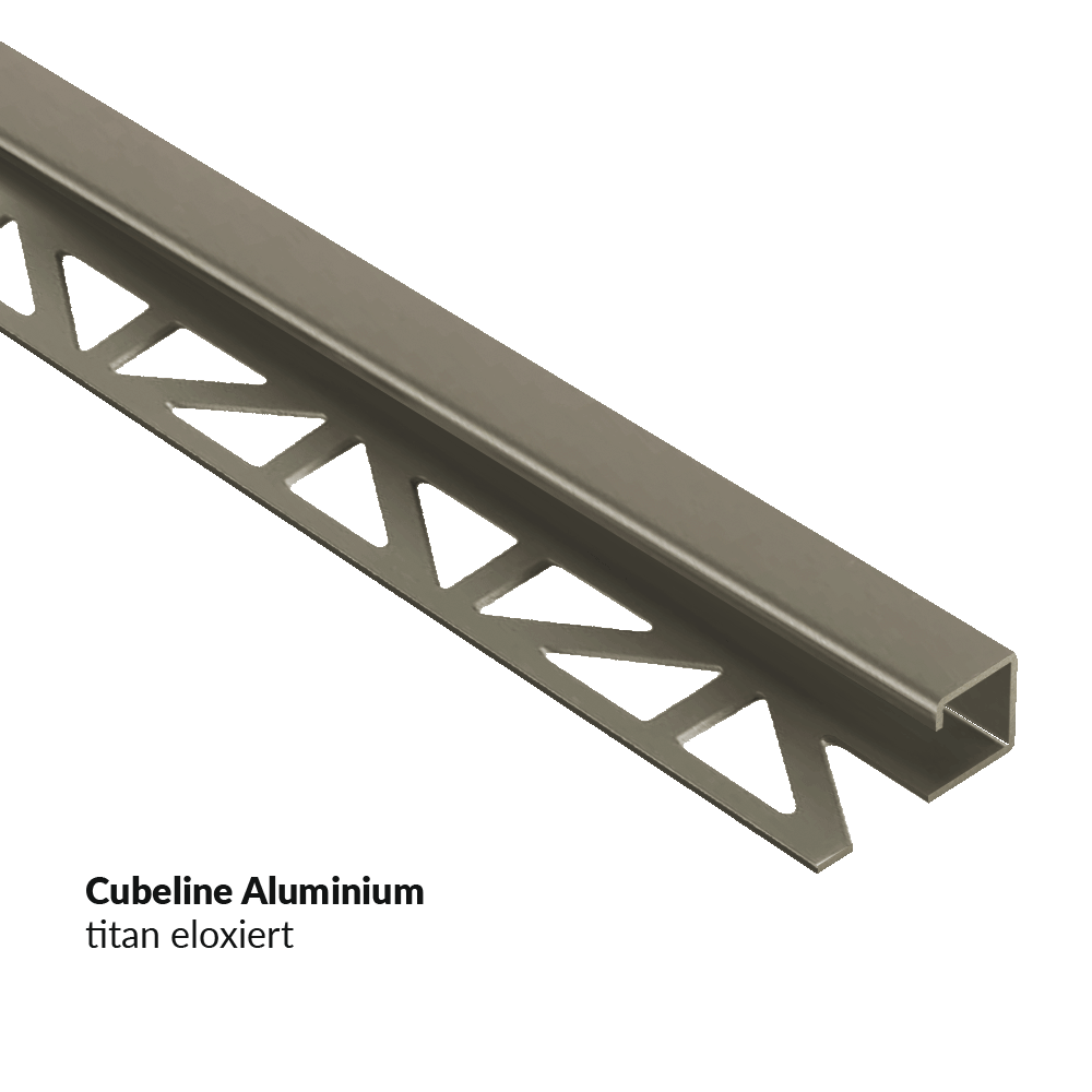 Fliesenschiene Eckprofil Cubeline von Blanke 250 cm Länge