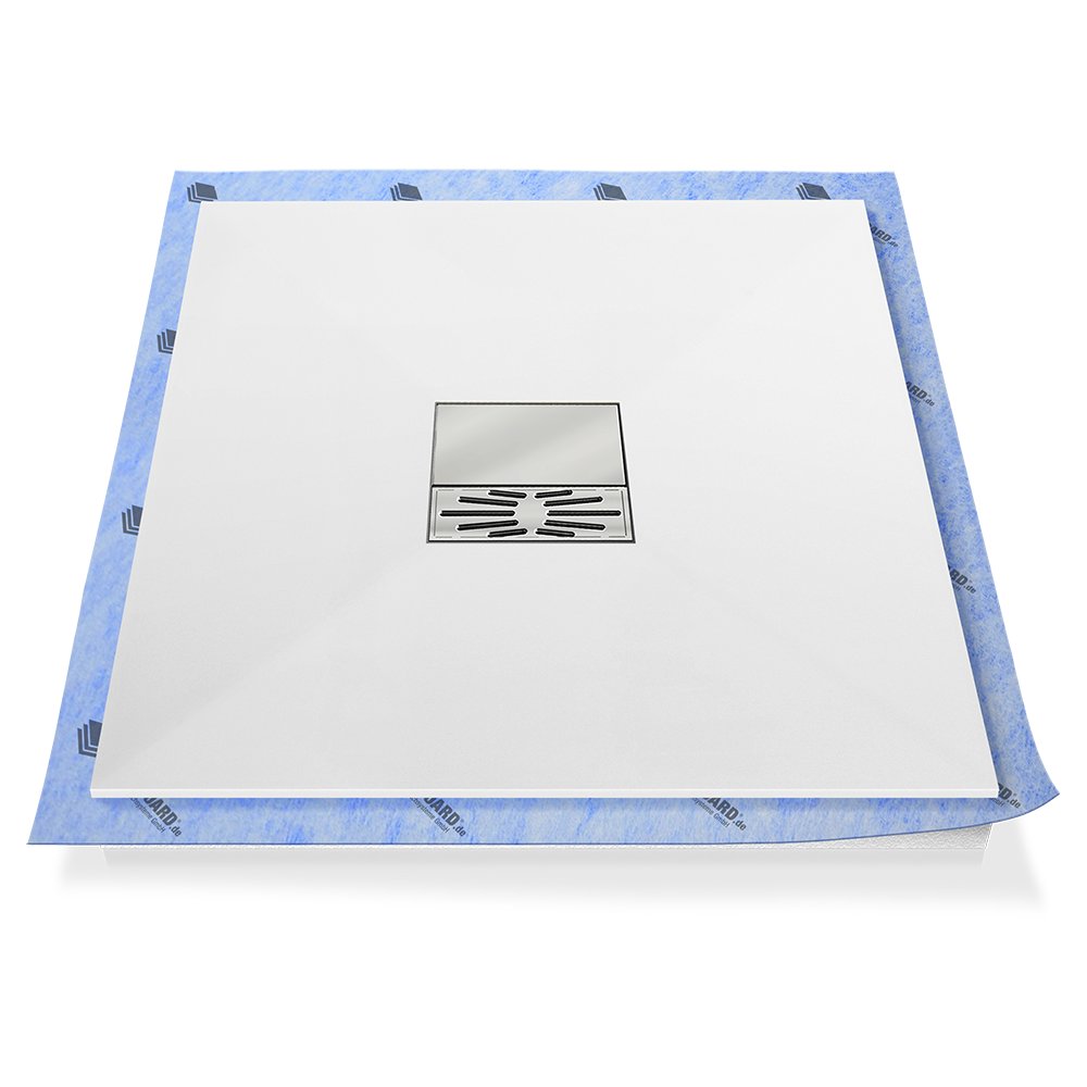 Duschwanne Pumpensystem aus Mineralwerkstoff