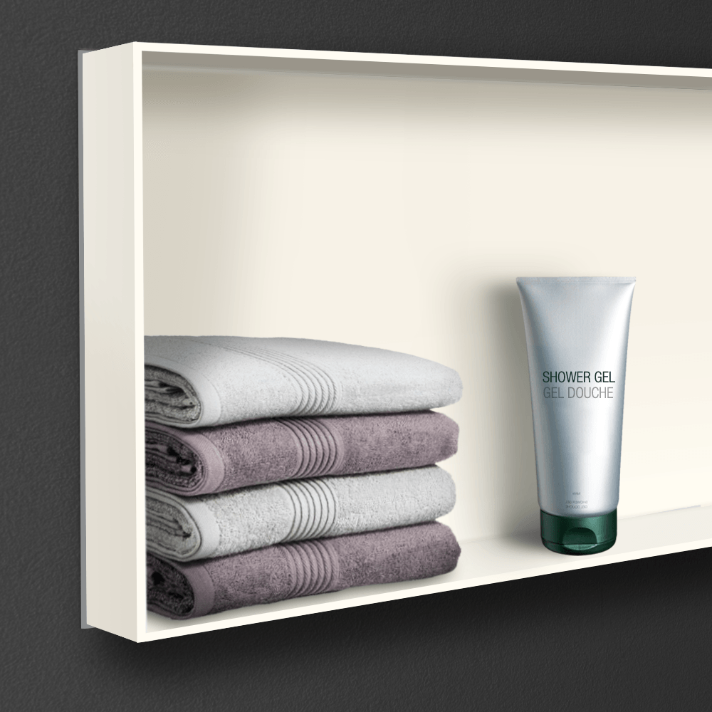 Wandnische Dolomiti White Wandnische aus Mineralwerkstoff