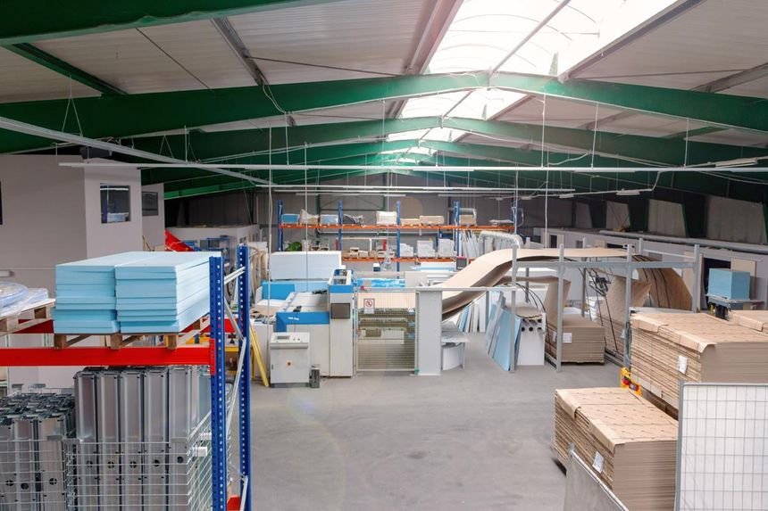 Blick auf die Produktionsstrecke Blick auf die Produktionsstrecke