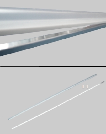 A/SLG-cr, Gerade Schwall-Leiste für Duschkabinen, L=112cm