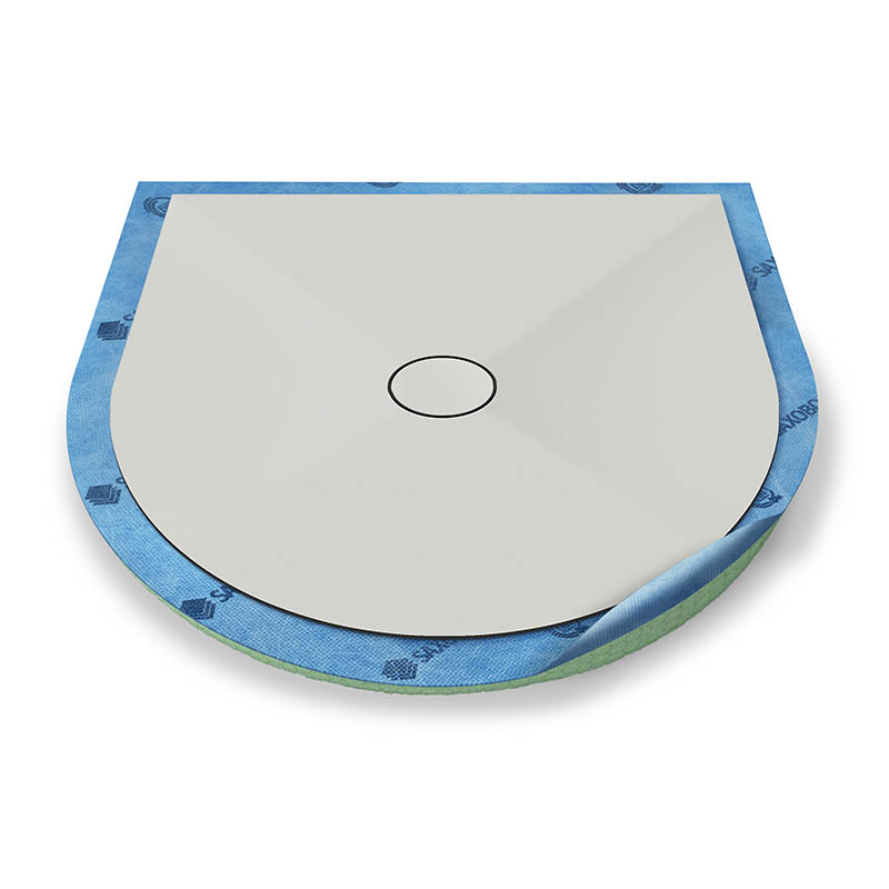 Halbkreis-Duschwanne Punktablauf mit Dekor-Oberfläche Halbkreis-Duschwanne Punktablauf mit Dekor-Oberfläche