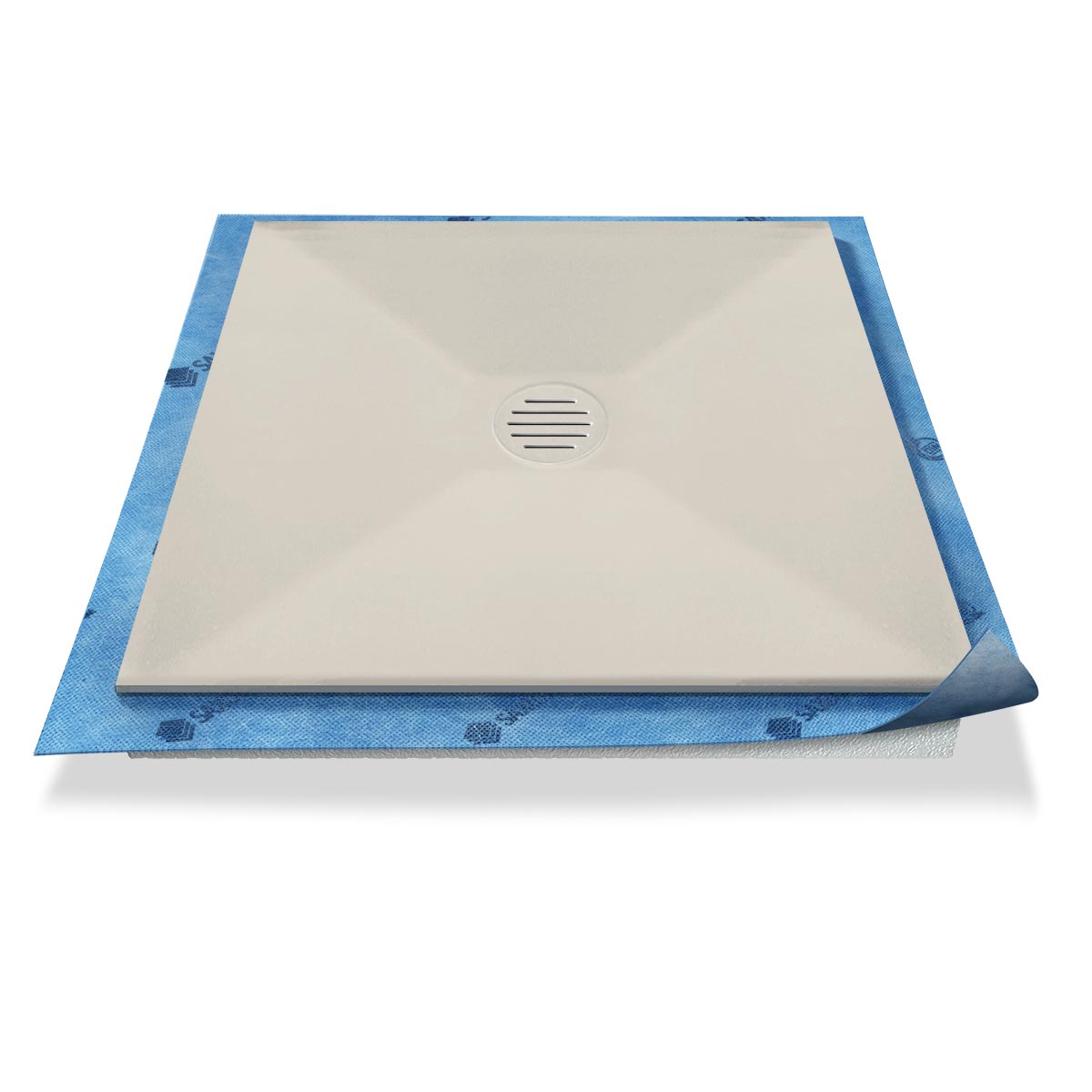 Duschwanne Punktablauf aus Mineralwerkstoff Duschwanne Punktablauf aus Mineralwerkstoff