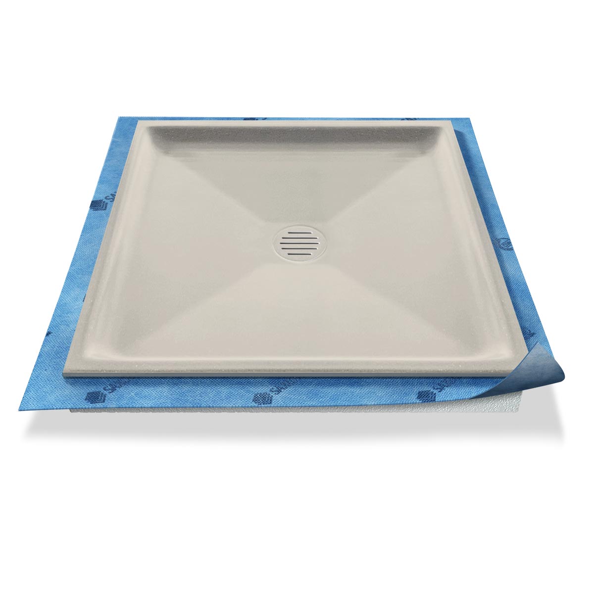 Duschwanne tief Punktablauf aus Mineralwerkstoff Duschwanne tief Punktablauf aus Mineralwerkstoff
