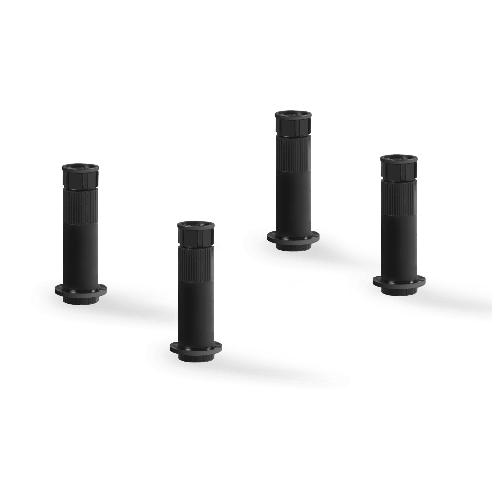 Montagefüße für Duschwannen aus Mineralcolorat