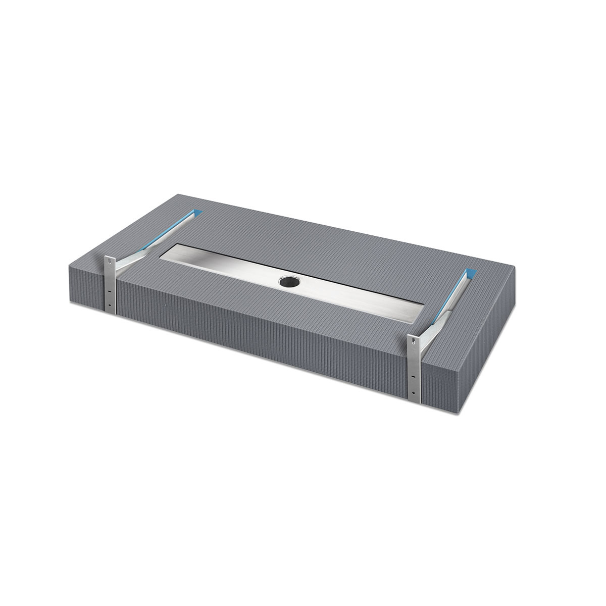 Simply 3 Waschtisch befliesbar 60-200 cm mit Rinnenablauf kürzbar Simply 3 Waschtisch befliesbar 60-200 cm mit Rinnenablauf kürzbar