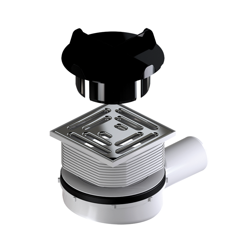 Halbkreis-Duschwanne Punktablauf aus Mineralwerkstoff Halbkreis-Duschwanne Punktablauf aus Mineralwerkstoff