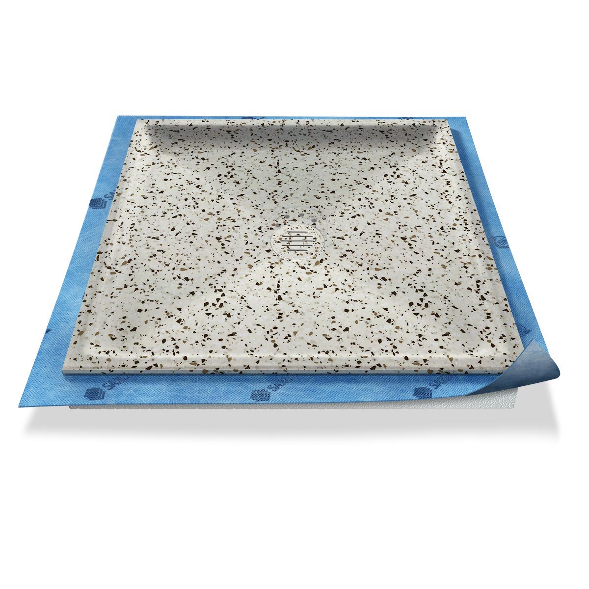 Duschwanne tief Punktablauf aus Mineralwerkstoff Duschwanne tief Punktablauf aus Mineralwerkstoff