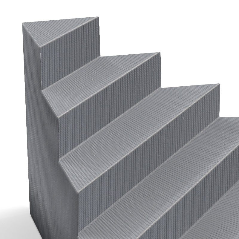 Module escalier de piscine avec accès d'angle revêtement minéral Module escalier de piscine avec accès d'angle revêtement minéral