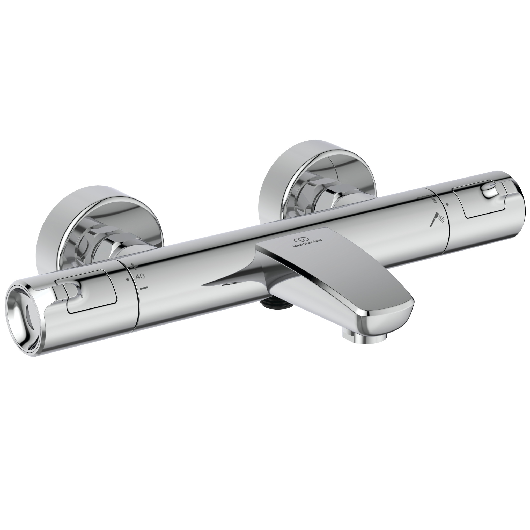 Ideal Standard Ceratherm T50 Thermostat-Wannenarmatur: für Aufputz-Montage