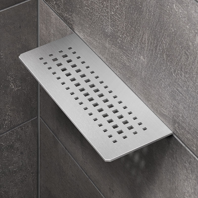 Duschablage aus Edelstahl, Muster: Standard Duschablage aus Edelstahl