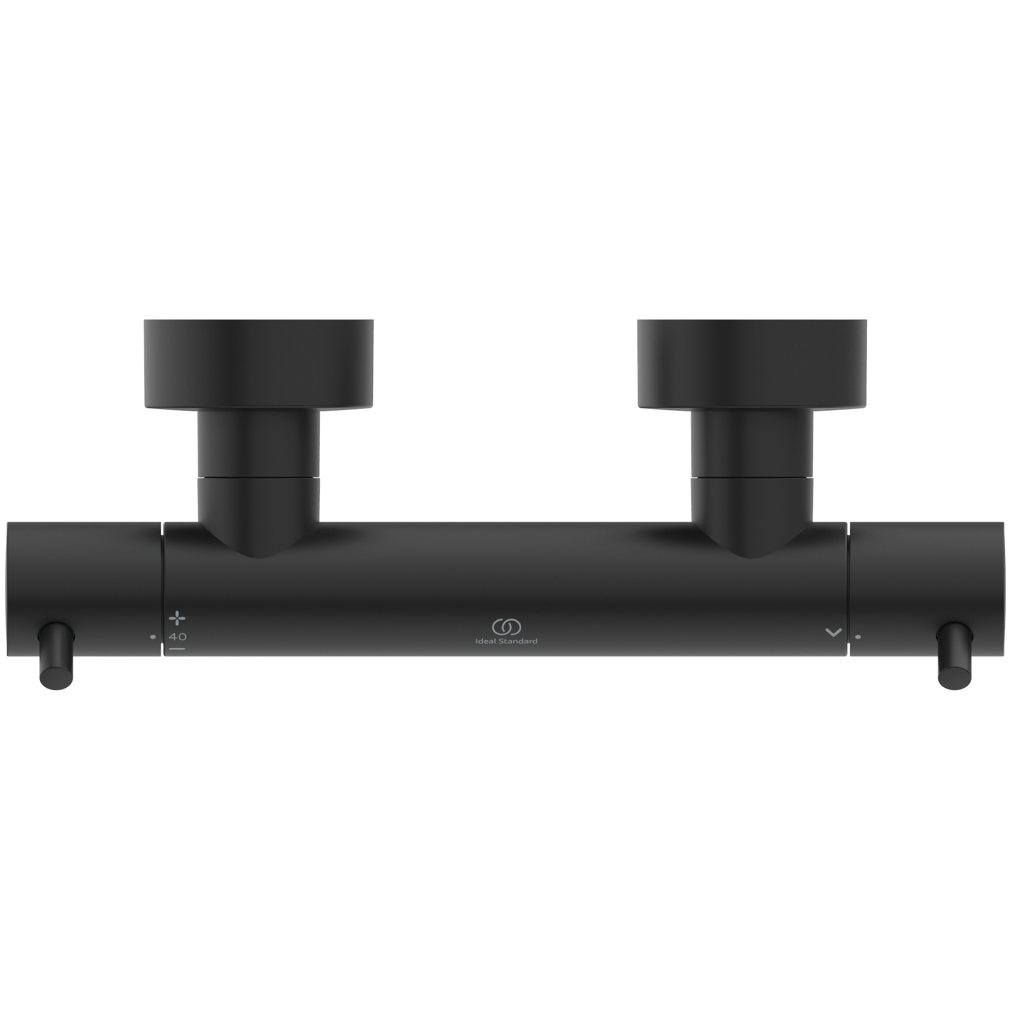 Ideal Standard Ceratherm T125 Thermostat-Brausearmatur Aufputz SilkBlack/ schwarz