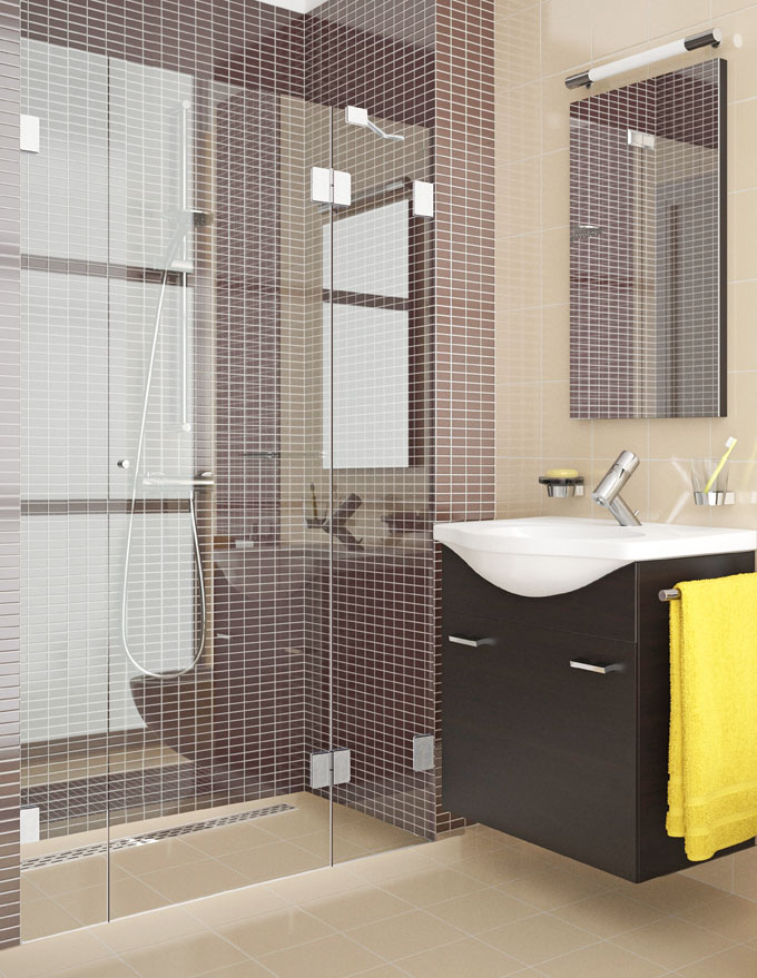 Cabine de douche à porte en niche - BXN Cabine de douche à porte en niche - BXN