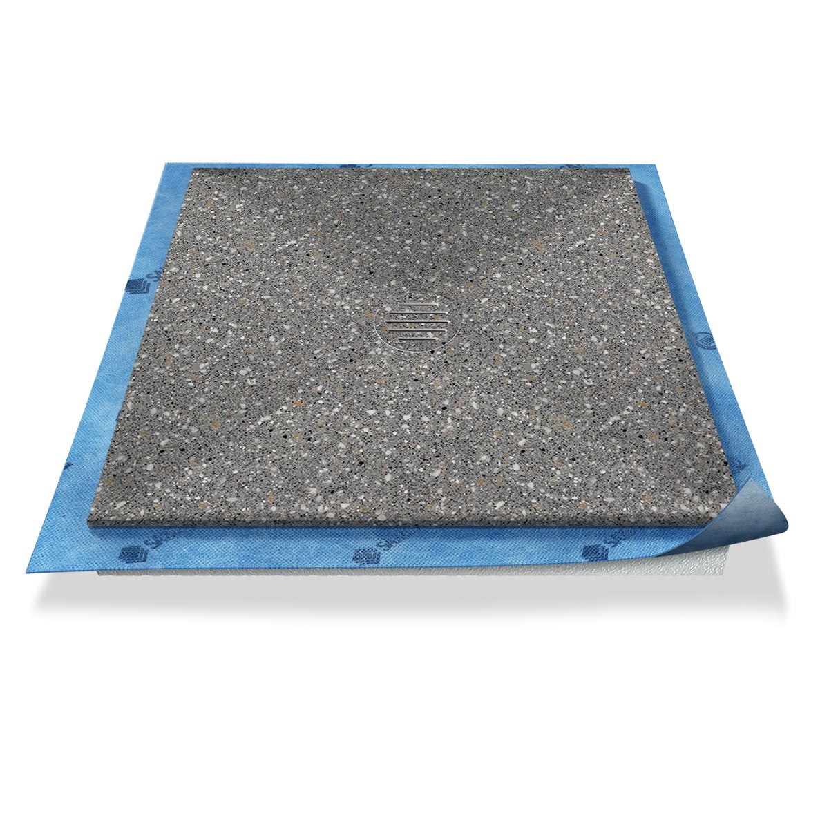 Duschwanne Punktablauf aus Mineralwerkstoff Duschwanne Punktablauf aus Mineralwerkstoff