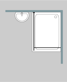 Duschwand freistehend - APX Duschwand freistehend - APX
