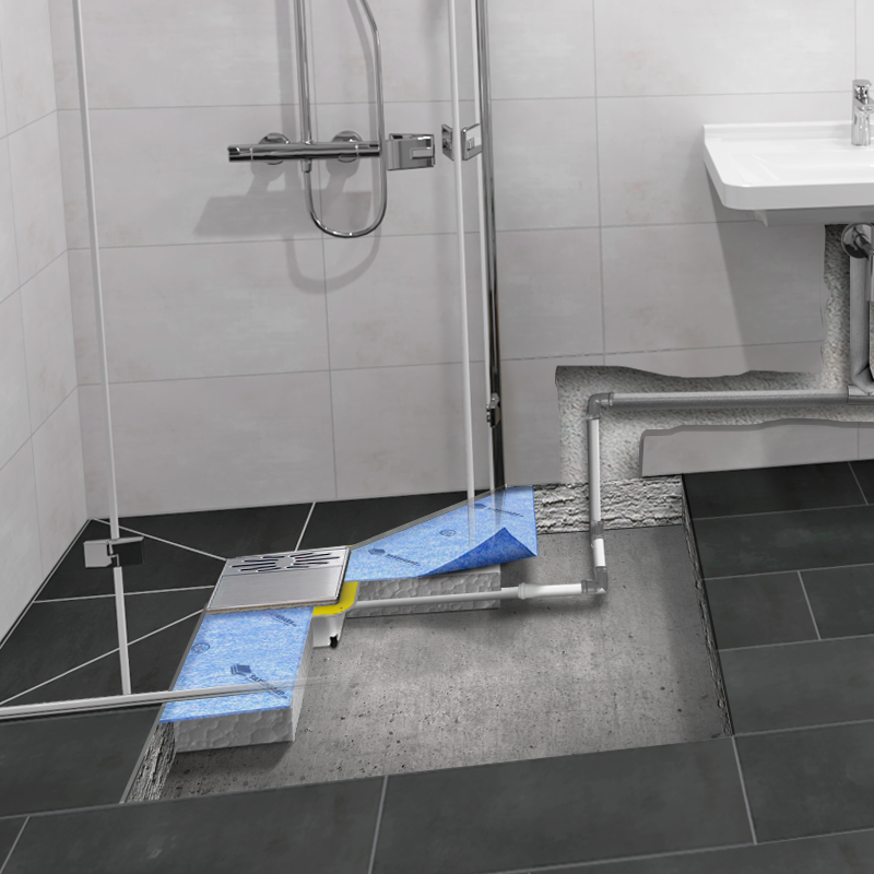 Duschelement mit Pumpensystem Plancofix Line (Rinne) Duschelement mit Pumpensystem Plancofix Line (Rinne)