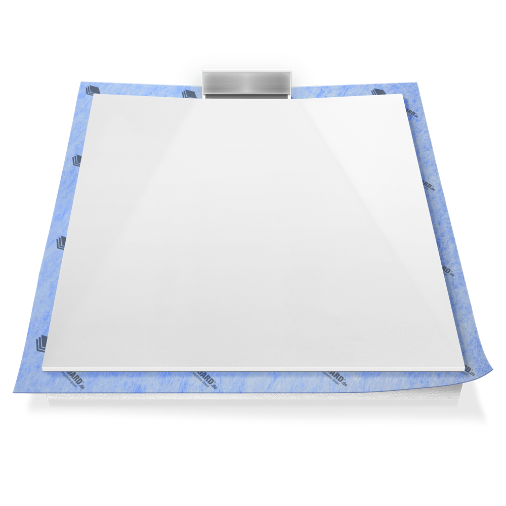 Receveur de douche pour écoulement mural en matériau minéral Receveur de douche pour écoulement mural en matériau minéral