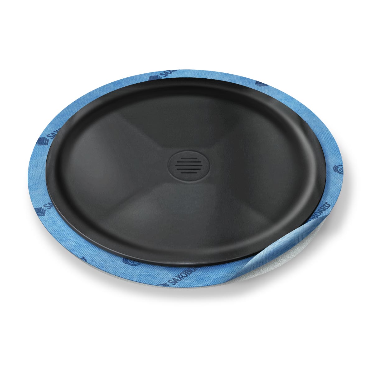 Kreis-Duschwanne tief Punktablauf aus Mineralwerkstoff Kreis-Duschwanne tief Punktablauf aus Mineralwerkstoff