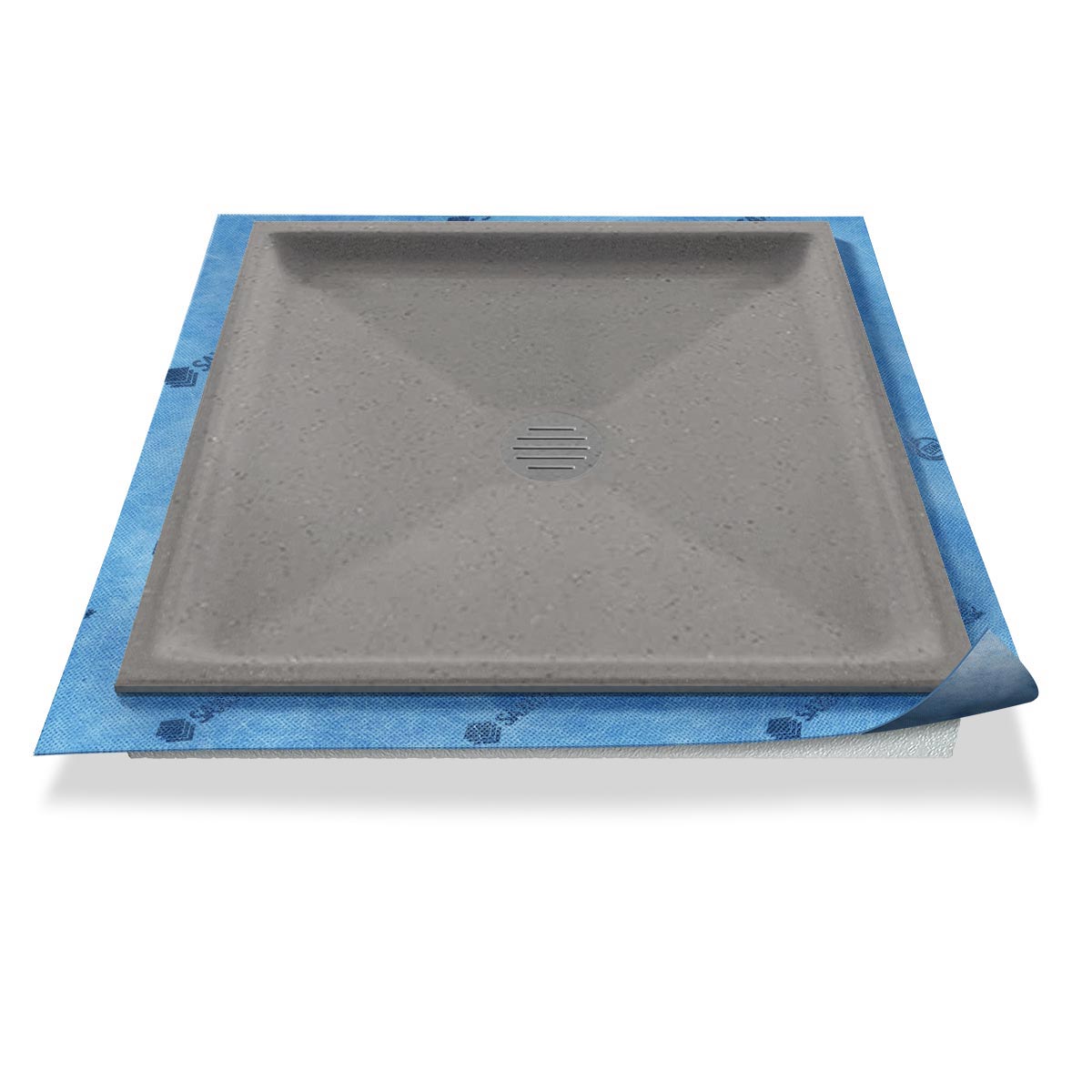 Duschwanne tief Punktablauf aus Mineralwerkstoff Duschwanne tief Punktablauf aus Mineralwerkstoff