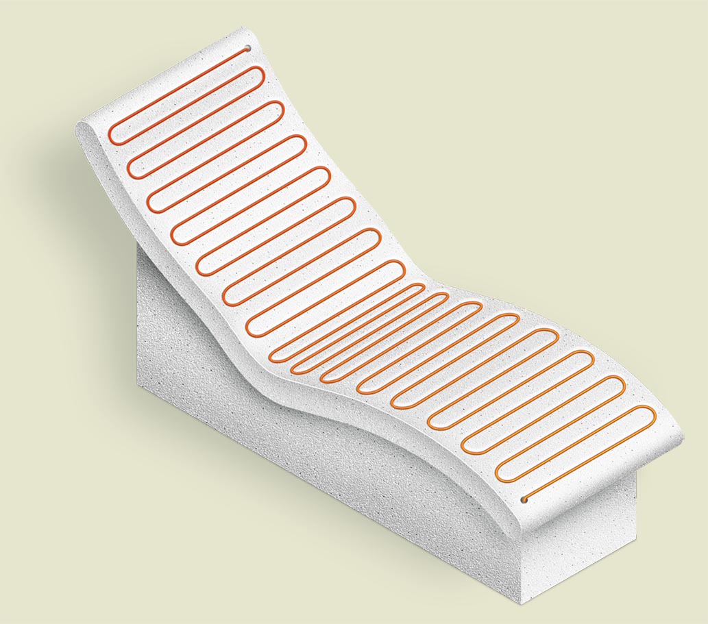 Saxoboard Wellnessliege Wave A Saxoboard Wellnessliege Wave A