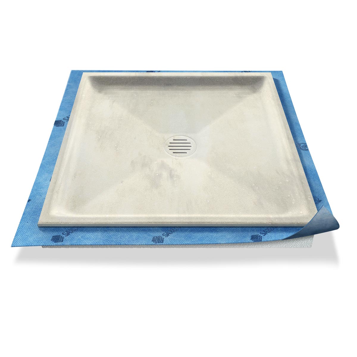 Duschwanne tief Punktablauf aus Mineralwerkstoff Duschwanne tief Punktablauf aus Mineralwerkstoff